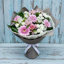 Букет цветов из:  Герберы, Альстромерии и Хризантемы #REPLACE_PRED# Судаке