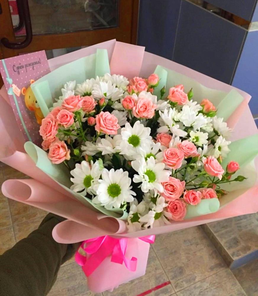 Букет цветов из: Розы и Хризантемы в Судаке