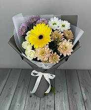 Букет цветов из:  Розы, Герберы и Хризантемы в Судаке