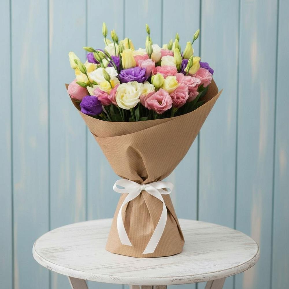 Букет цветов из: Лизиантусы в Судаке