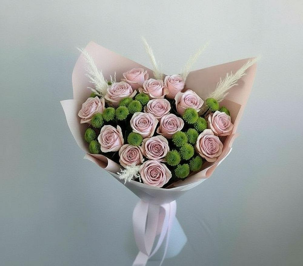 Букет цветов из: Розы и Хризантемы в Судаке