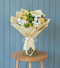 Букет цветов из:  Хризантемы и Розы #REPLACE_PRED# Судаке