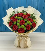 Букет цветов из:  Розы и Хризантемы #REPLACE_PRED# Судаке