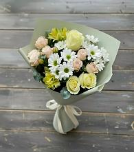 Букет цветов из:  Альстромерии, Розы и Хризантемы в Судаке