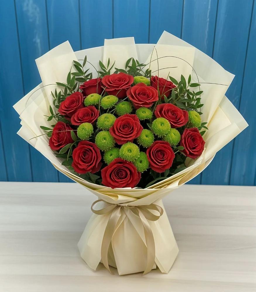 Букет цветов из: Розы и Хризантемы в Судаке