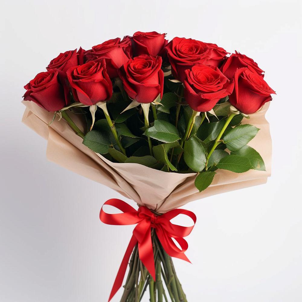 Букет 11 Красных роз Эдлесс Лав в Судаке